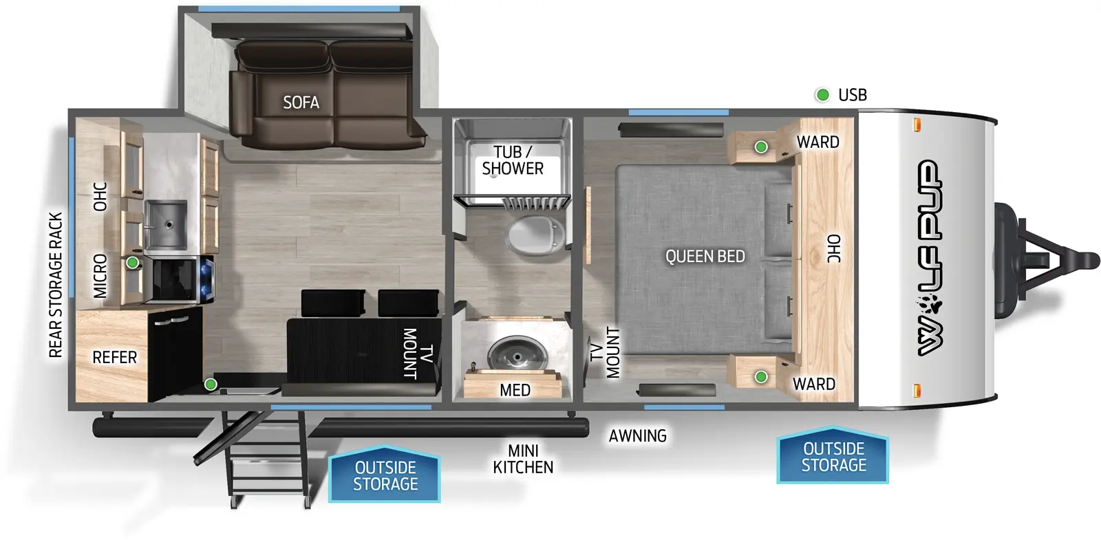 Cherokee 17SCBL Floorplan